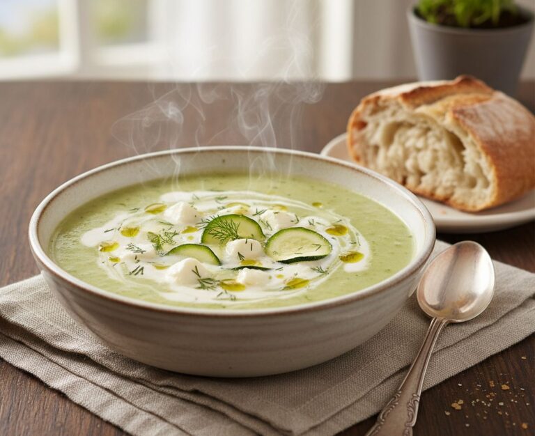 Soupe kiri et courgettes : recette veloutée et facile à préparer