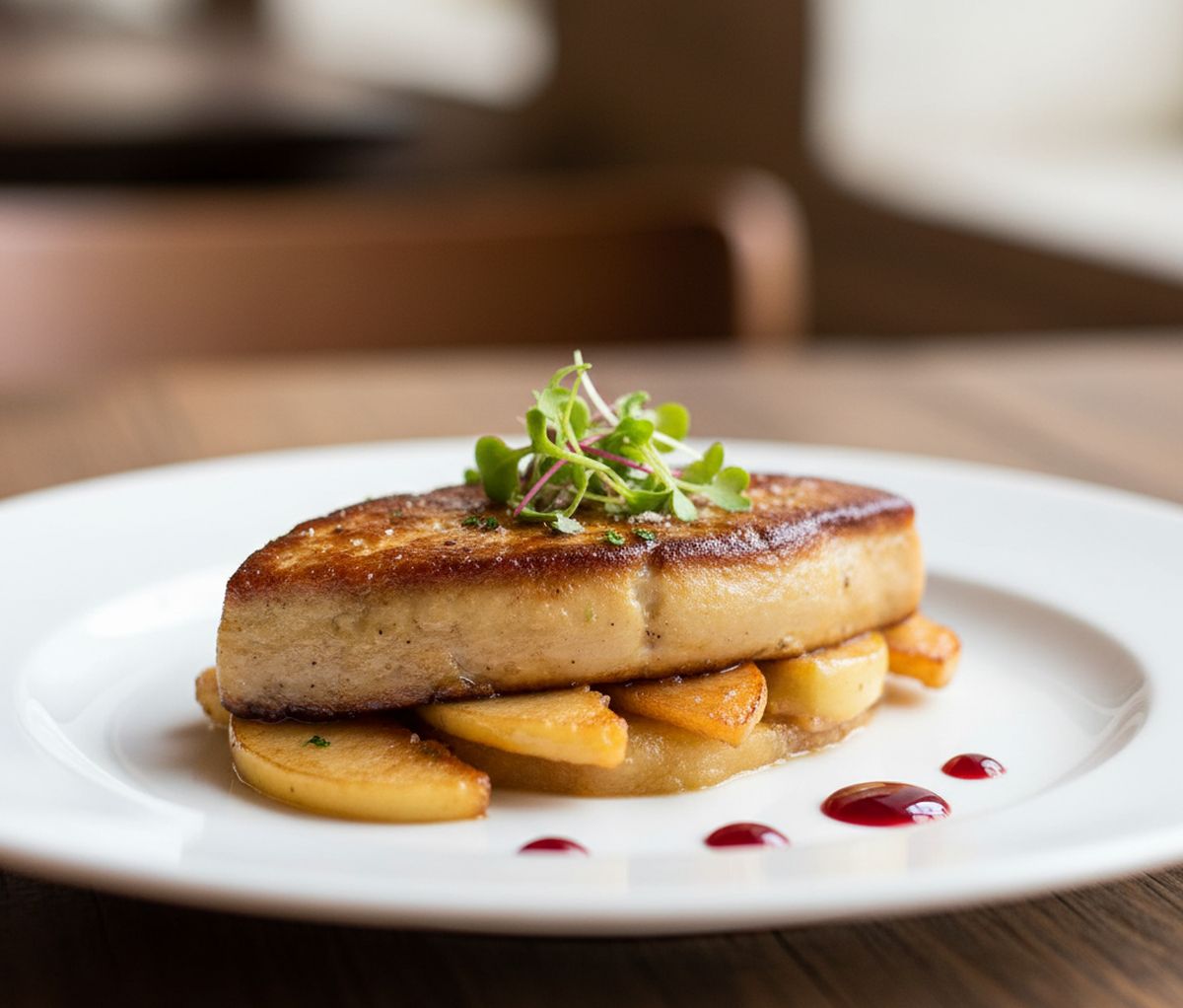 Quel accompagnement avec une escalope de foie gras poêlé