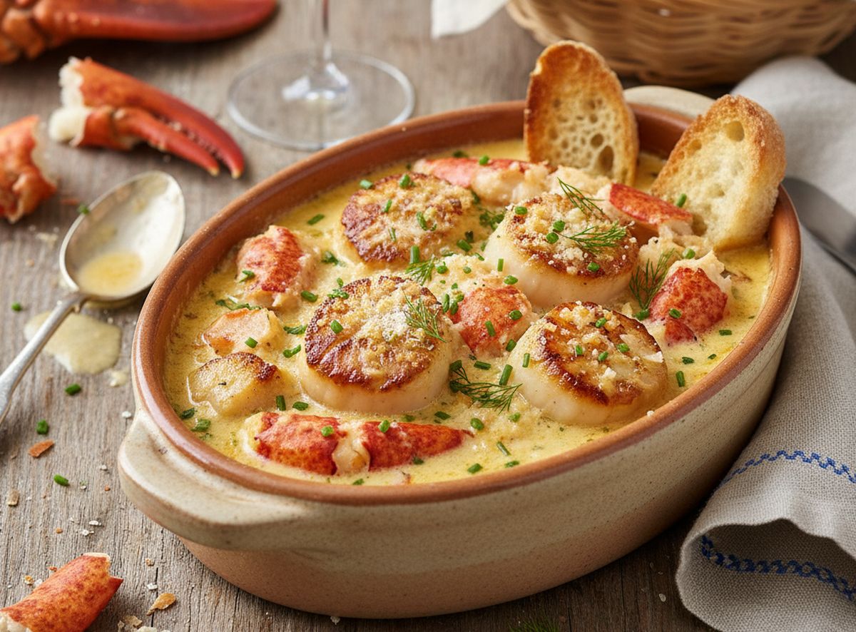 Recette cassolette de homard et saint-jacques un plat raffiné pour vos dîners