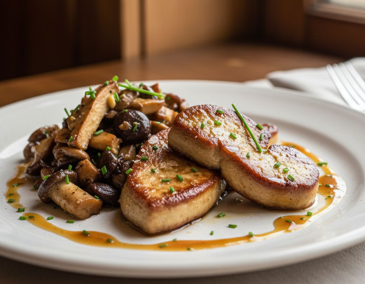 Recette foie gras poêlé aux cèpes