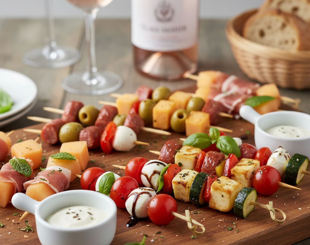 Brochettes apéro à faire la veille marmiton
