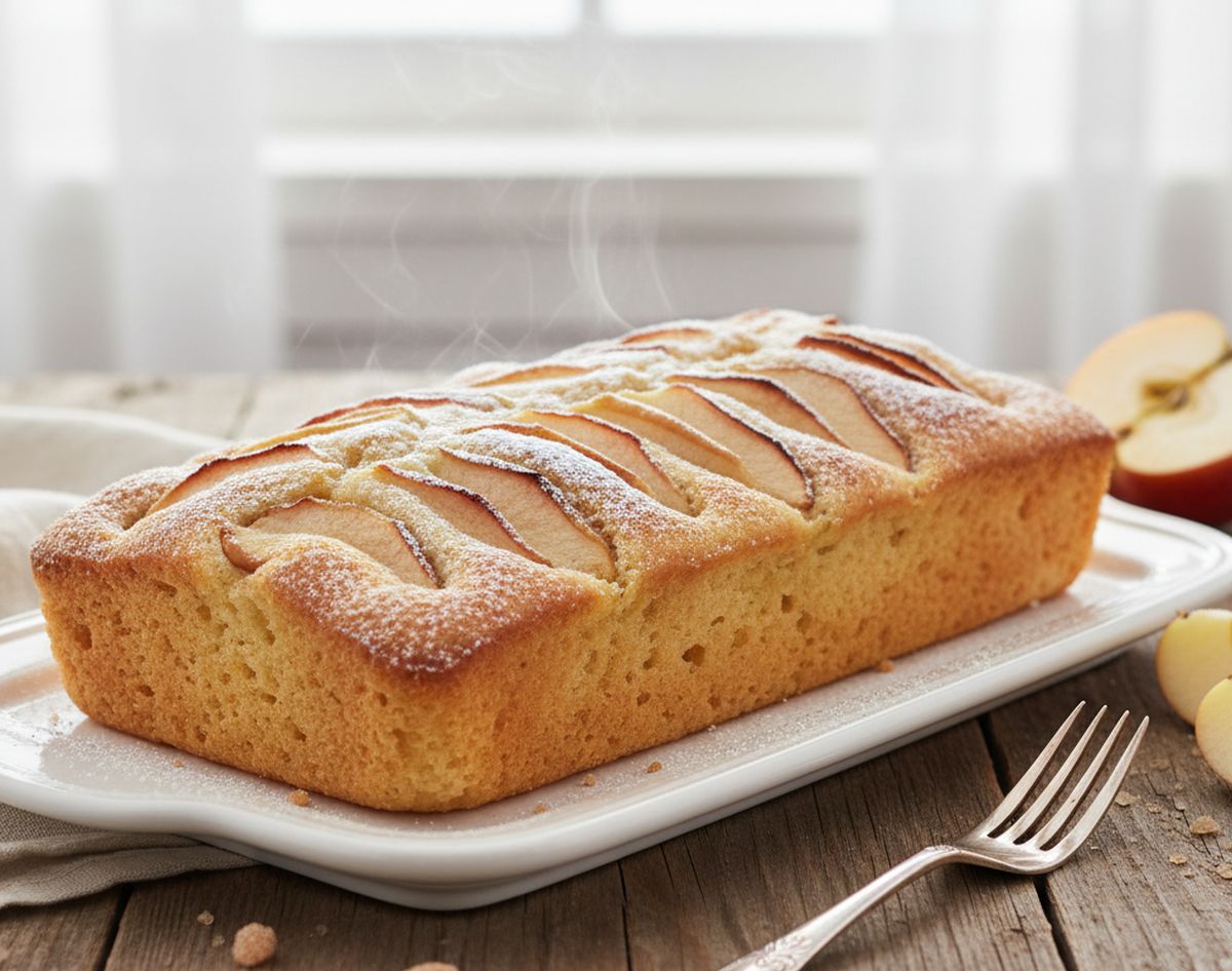 Cake aux pommes léger et moelleux