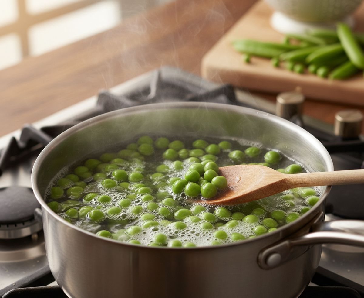 Temps de cuisson des petits pois frais à l'eau