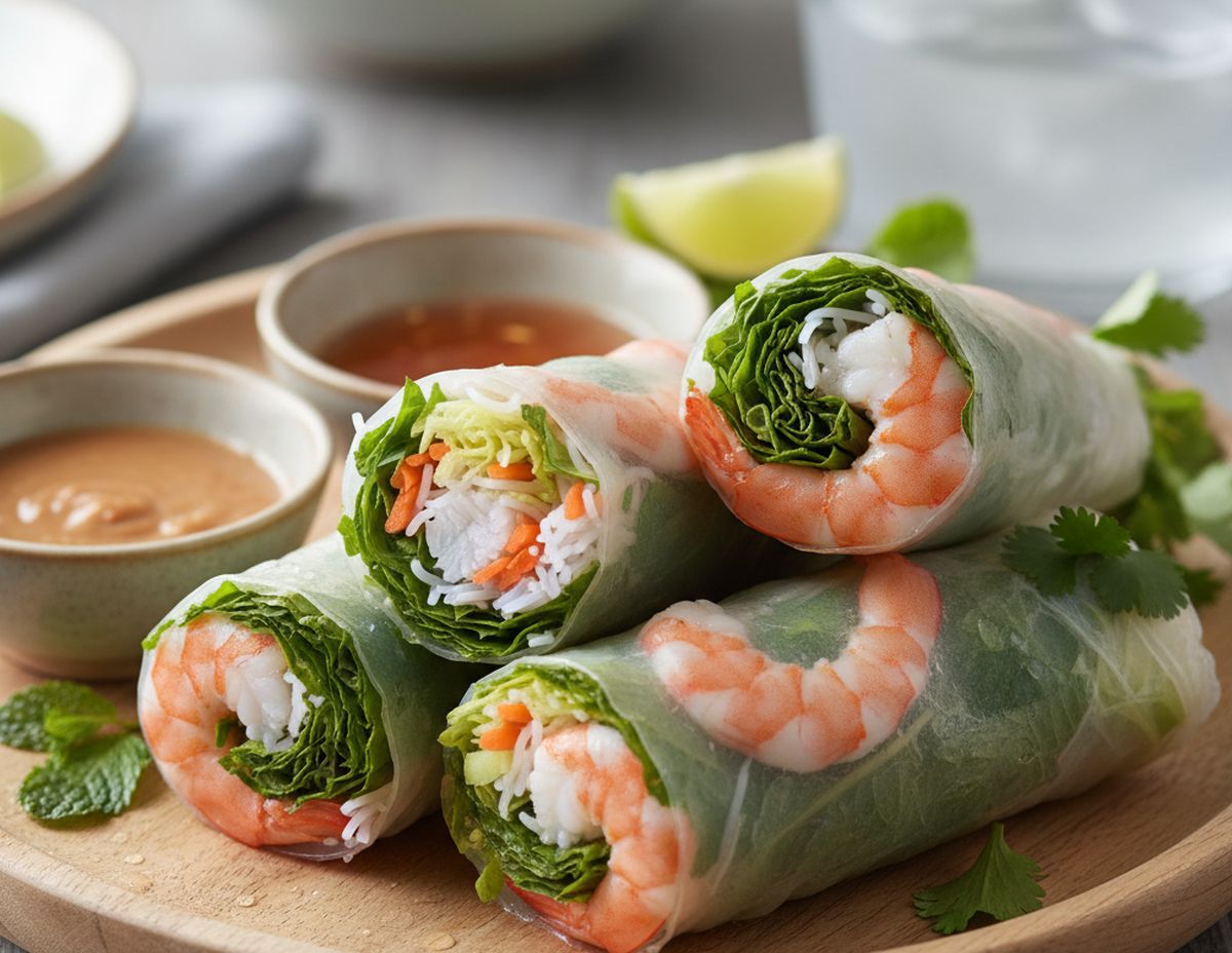 Rouleaux de printemps aux crevettes recette facile et sauce maison