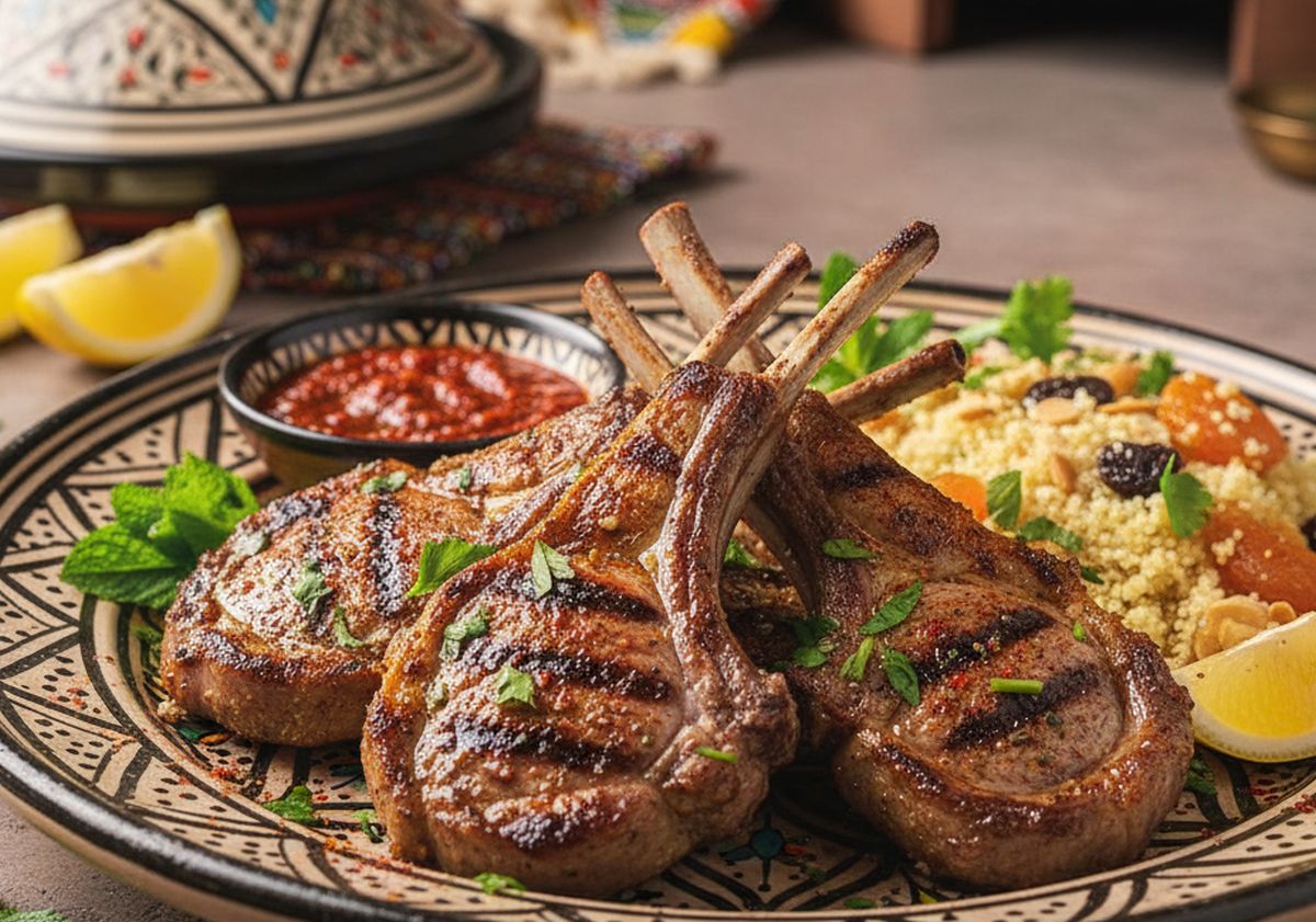côtelettes d'agneau à la marocaine