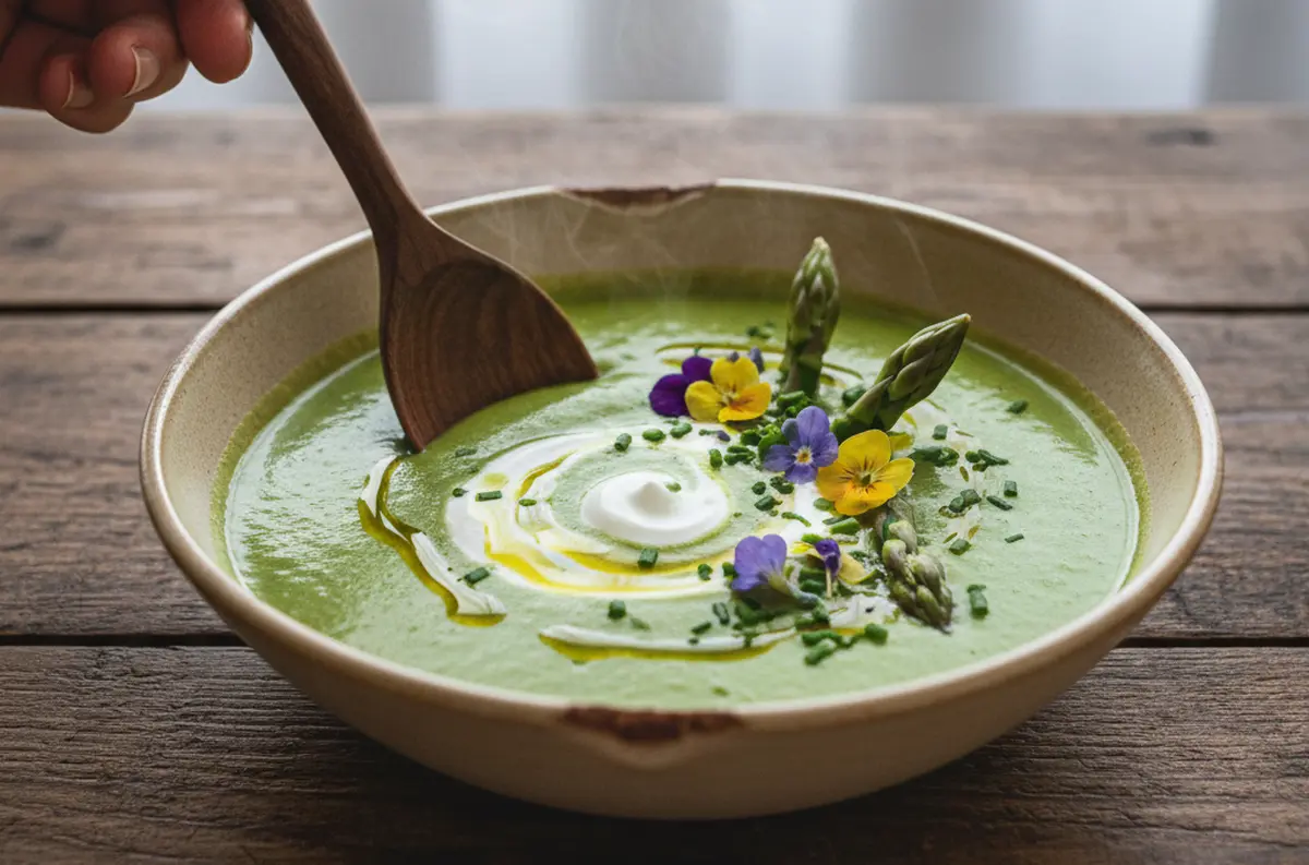 Velouté d'asperges : recette crémeuse et facile du printemps